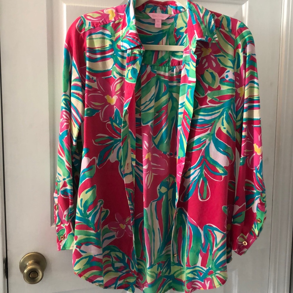 Lilly Pulitzer button down blouse